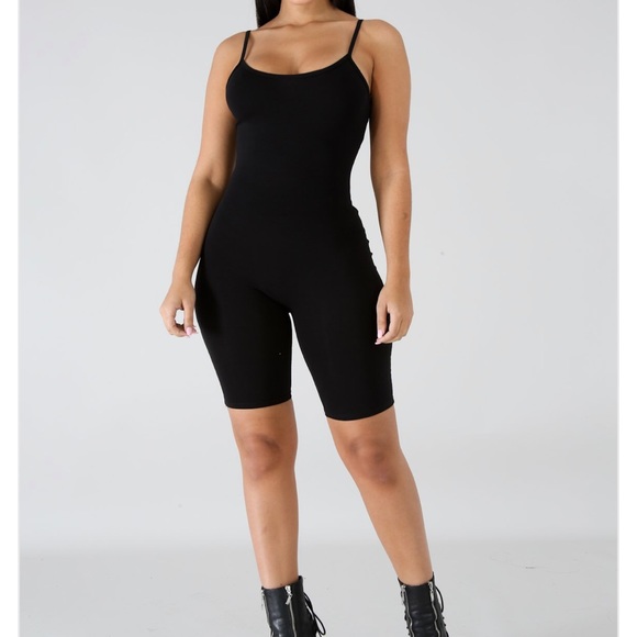 *New* Biker Short Jumpsuit - Picture 3 of 4